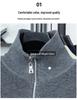 2025 Autumn/Winter Men's Thick Wool Knit Cardigan Business Casual Jacket for Middle-Aged Dads