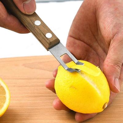 Obstschäler, Gemüseschäler, umweltfreundlicher Holzgriff, Zitronenreibe, Gemüsehobel, Küchengeräte