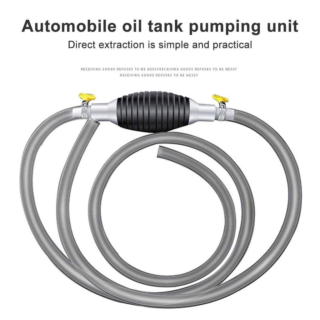 Bomba de transferência de combustível Bomba de sucção manual Bomba de transferência de água manual com mangueira de entrega de PVC para tanque de peixes de gasolina, diesel e líquido