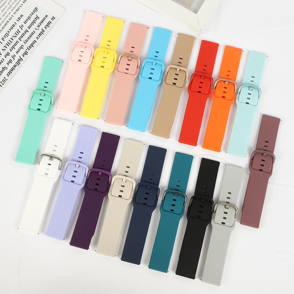 Strap For Amazfit GTS 2/4/3/GTS 2/4 Mini/GTR 4/2/2e 20mm/22mm Watch Silicone Sport Bracelet Amazfit bip 6 5 3/u pro Series band 3