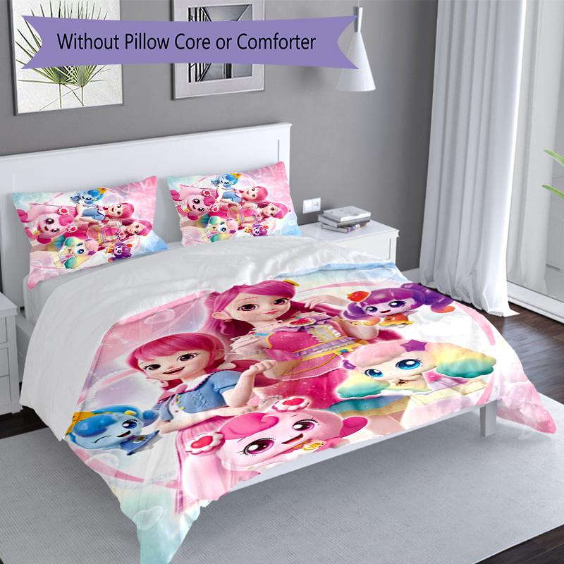 3pcs Catch! Teenieping2 Pattern Bedding Set Duvet Cover Set Includes Duvet Cover &pillowcases, Perfect All Season Bedroom Decoration & Gift