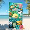 Beach Towel with Octonauts Pattern - Soft,absorbent,machine Washable Lightweight&Modern,swimming,Travel Essentials