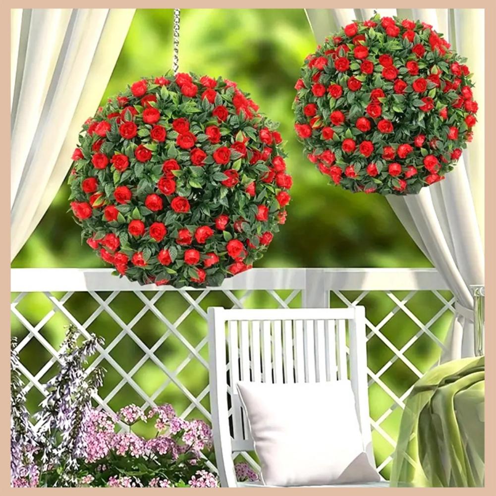 Fake Flower Bulb Artificial Grass Flower Ball Home Garden Wedding Party Decoration