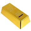 Novelty Gold Bar Shaped Money Box Luxury Style Bank Saving Pot (Golden)