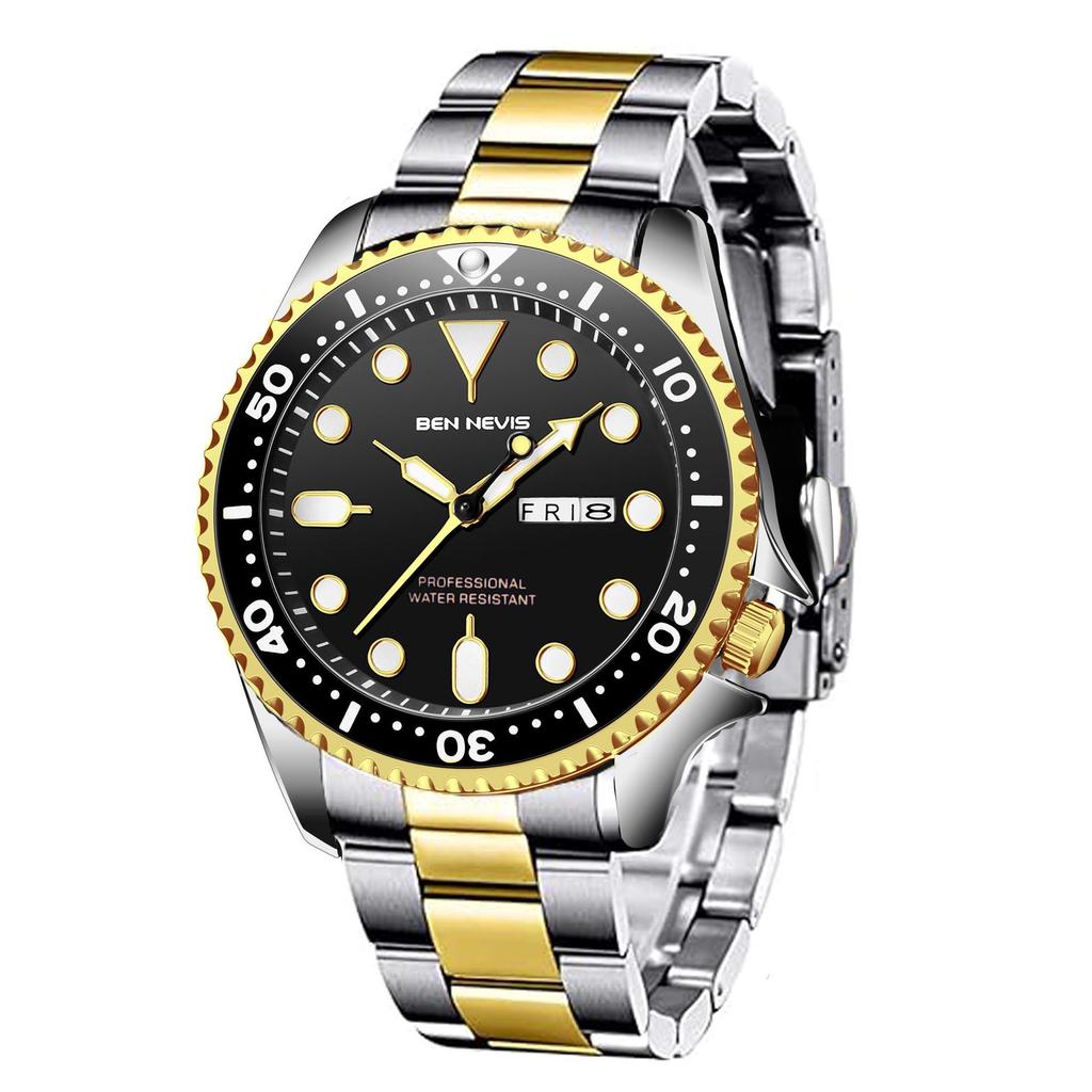 Luminous Quartz Men's Business Sports Waterproof Wristwatch BN3017G