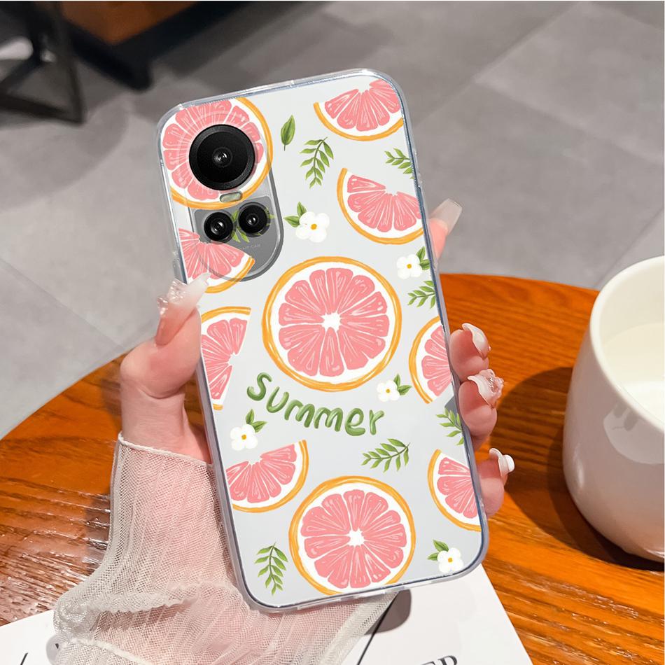 Case For Oppo Reno 10 Pro 5G Special Soft Silicone Transparent Anti Drop Phone Cover For Oppo Reno10 10Pro Back Shell Funda Capa