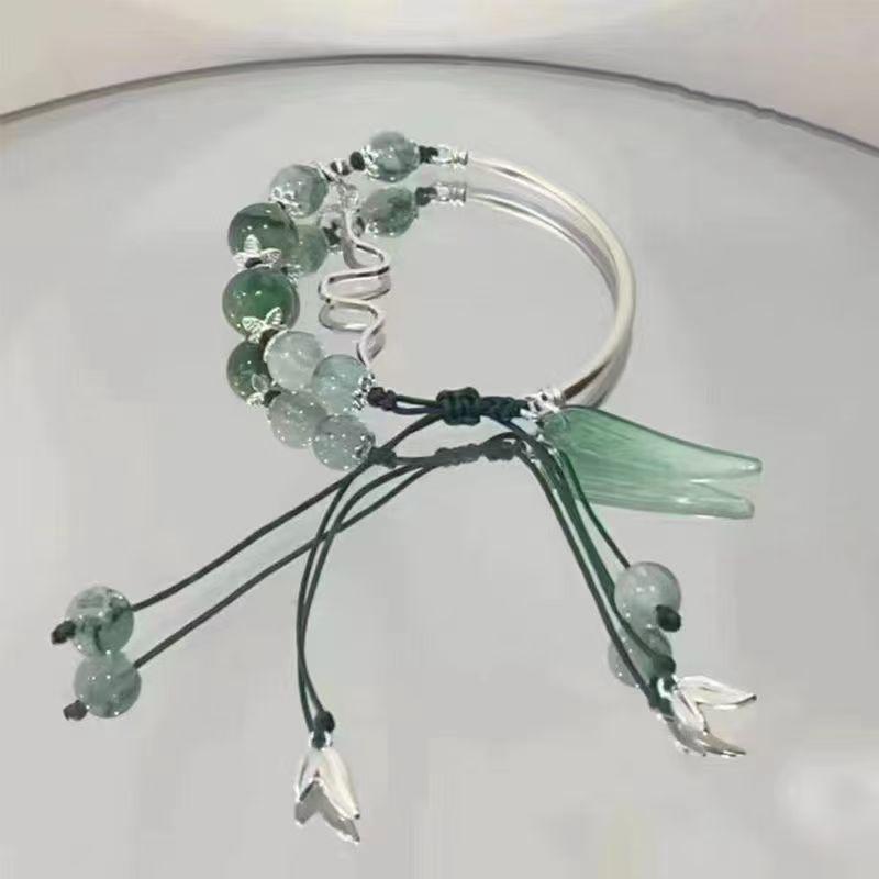 Baroque Pearl Drawstring Bracelet: Women's Light Luxury, Irregular Design, Exquisite Handcrafted Jewelry.