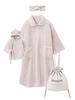 ANGELIEBE Pregnancy Baby and Headband Set Perfect for Bathtime Includes a Tote and a Greige Tote Women's Bathrobe, Bathrobe, (3-Piece Set) - Gifts,