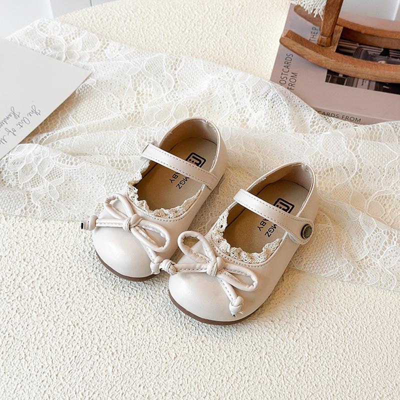 Girls' Stylish Soft Sole Leather Loafers - Spring/Autumn Princess Shoes, Korean Style Baby Walking Shoes