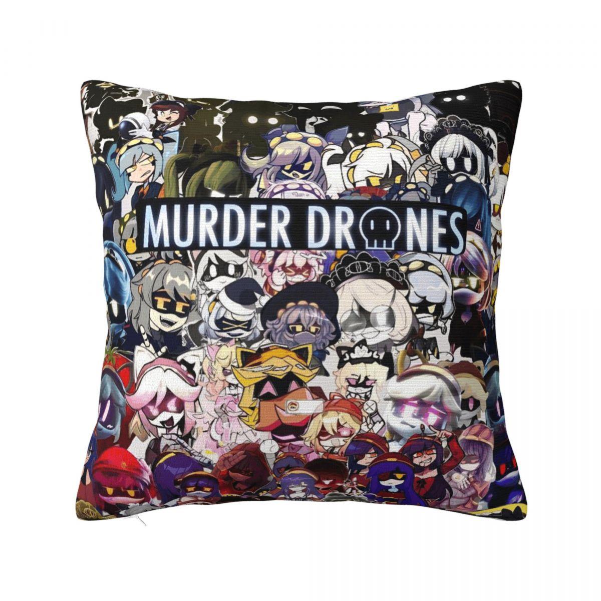 

Murder Drones Comedy Uzi Pillow Cover Polyester Pillow Case Cushion Cover Vintage Pillowcases For Wedding Party Home Decor 12x12Inch