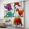 Dinosaur Cartoon Window Curtains Curtains for Living Room Decorative Items Living Room