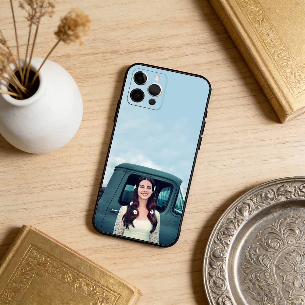 L-Lana D-Del Rey Soft Silicone Black Cover,Phone Case For iPhone 17,16,15,14,13,12,11 Plus,Pro Max,XS