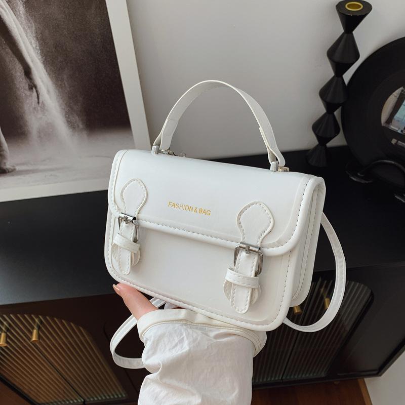 

Winter new popular small bags women s fashion retro messenger bags simple portable small square bags покинуть белый