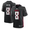 Atlanta Falcons 8 Pitts Football Jersey Men Breathable Sports Shirt Running Season S-3XL