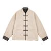 Autunno Inverno Uomo Montoni Parka Uomo Giacca Imbottita in Cotone Maschile Vintage Stile Cinese Bottoni Cappotto Caldo Collo Alto Capispalla