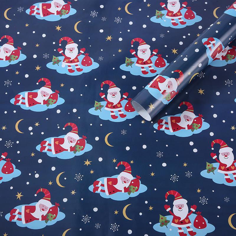 Christmas Tree & Elk Gift Wrap - Thick Coated Paper
