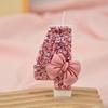 Pink bow color matching candle creative sequin anniversary digital birthday cake candle decoration candle jars with lidwholesale