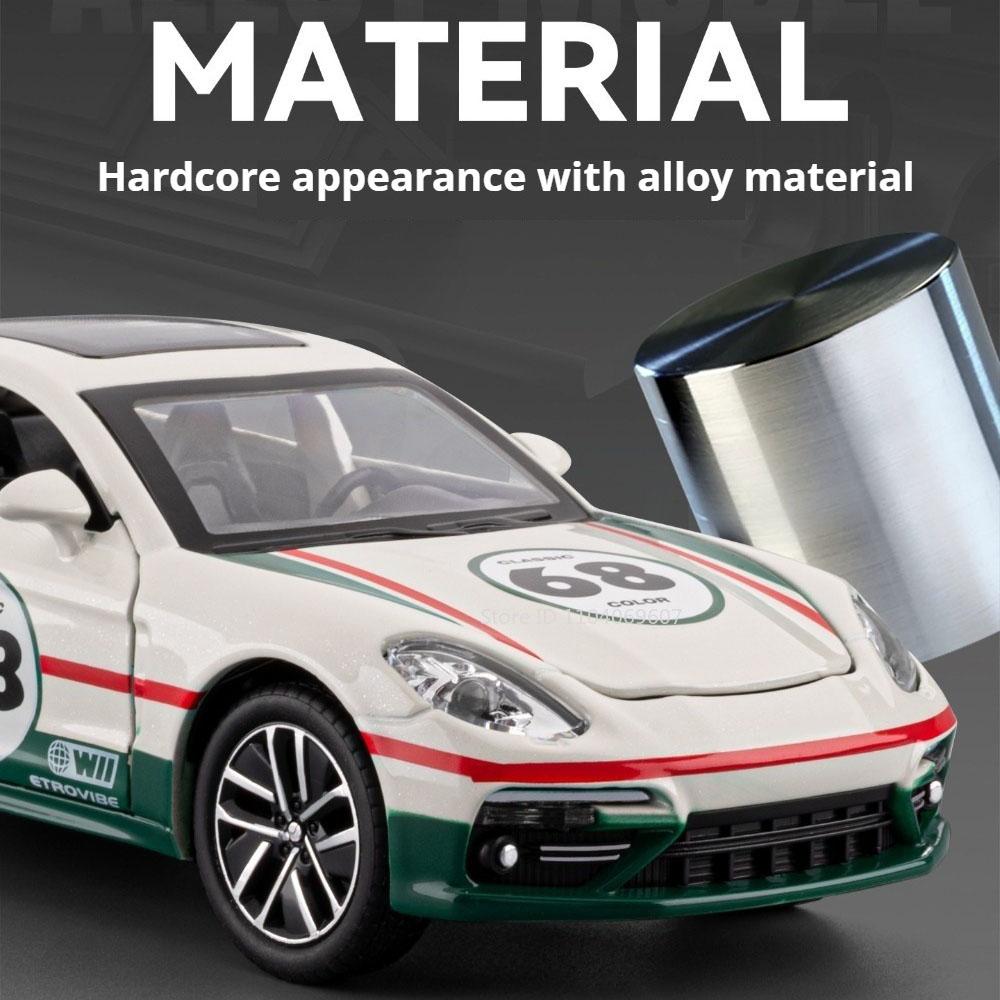1:32 Panamera M4 Toys Cars Models Alloy Diecast with Light Music Miniature Supercar Pull Back Vehicle Model Child Adult Presents
