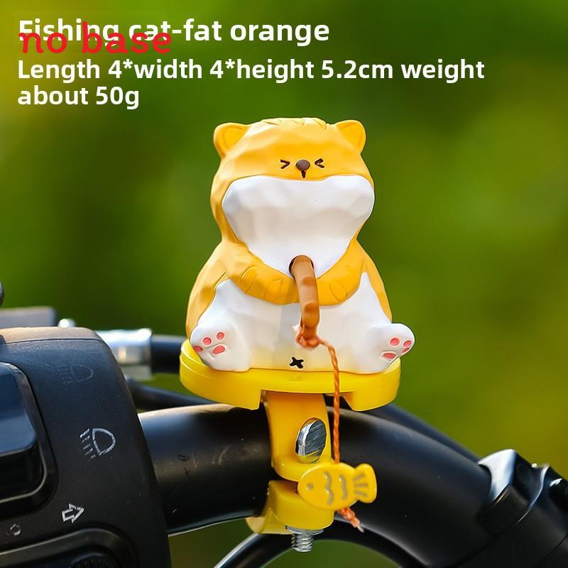 Resin Cat Art Toy With Fishing Motif For Wedding Or Birthday Gift