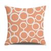 Nordic Geometric Decorative Pillow Sofa Cushion Cover Modern Home Decor Square Pillowcase Peach Skin Pillowcase