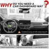 Autorder Dashboard Cover Mat for Ford Escape 2020 2021 2022 2023 2024 2025 Accessories Dash Cover Suede Dash Mat Sunshade Glare UV Rays Protector