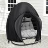 Husă Scaun Ou Suspendat de Patio Impermeabilă Pânză Oxford 210D Dublu Loc CocoonSwing Huse Scaun Ou Protector de Praf pentru Grădină