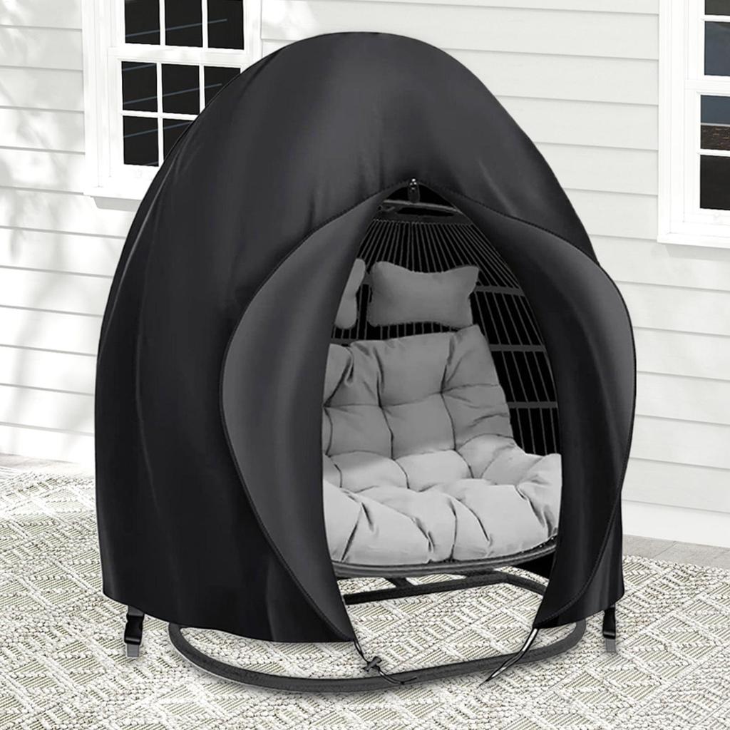 Patio Hanging Egg Chair Cover Waterproof 210D Oxford Cloth Double Seat CocoonSwing Egg Chair Covers Garden Dust Protector