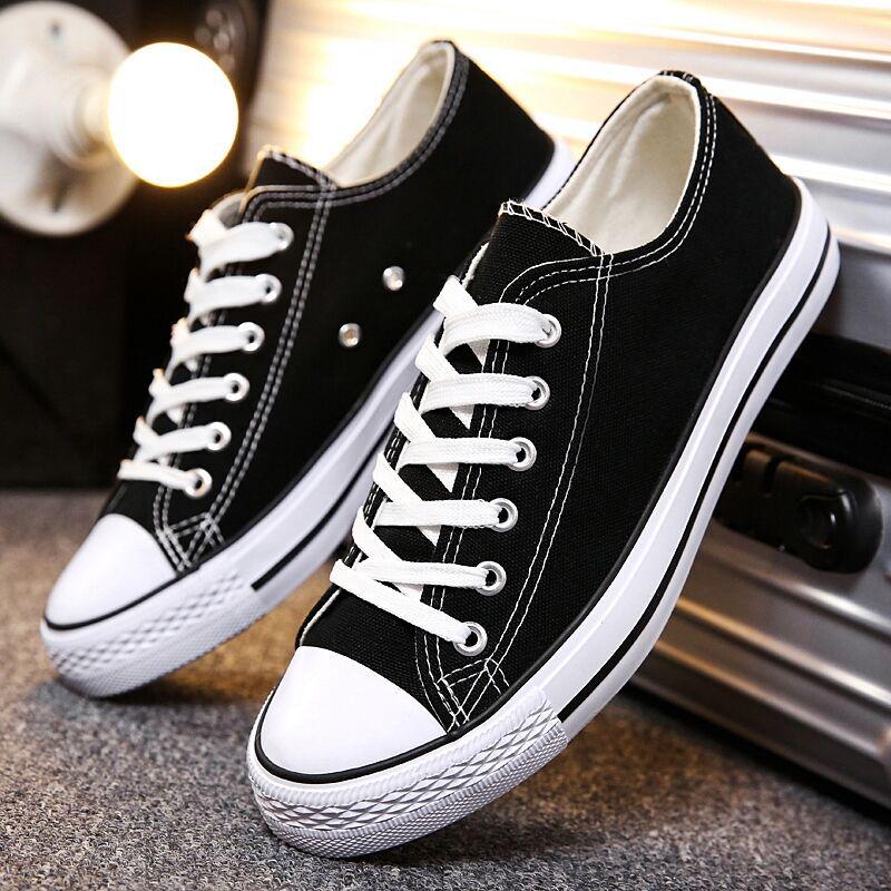 Unisex Low-Top Canvas Sneakers, Classic Korean Style, Versatile Casual Shoes, Perfect for Couples and Students, Model H01