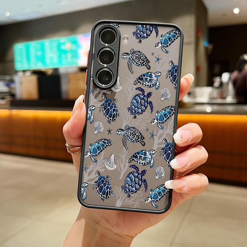 

Ocean Animals Patterned Phone Case For Samsung S25 S24 Fe S22 Plus Ultra S23 S21 A56 A36 A55 A16 A54 A35 A52 A25 A15 A14 5g A32 4g Matte Hard Cover Samsung Galaxy A12