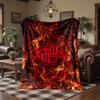 Sunderland Football Print Flannel Blanket Soft Warm Sofa Bed Throw Blanket For Home Office Bedroom