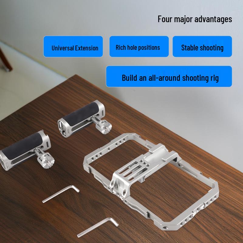 Aluminum Handheld Phone Cage: Vlog & Photography Accessory Set for Live Broadcasts