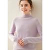 Women's Cashmere Half High Neck Slimming Solid Color Sweater for Autumn/Winter