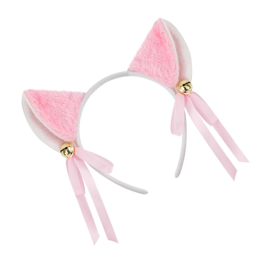 Kitten Headbands Cosplay Bell Cat Ear Hairbands Headwear Makeup Washing Face Hairbands Birthday Party