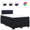 VidaXL Sommier à lattes de lit avec matelas Noir 120x200 cm Velours, lit, lit à plate-forme, lit à panneaux, meuble de 3288578