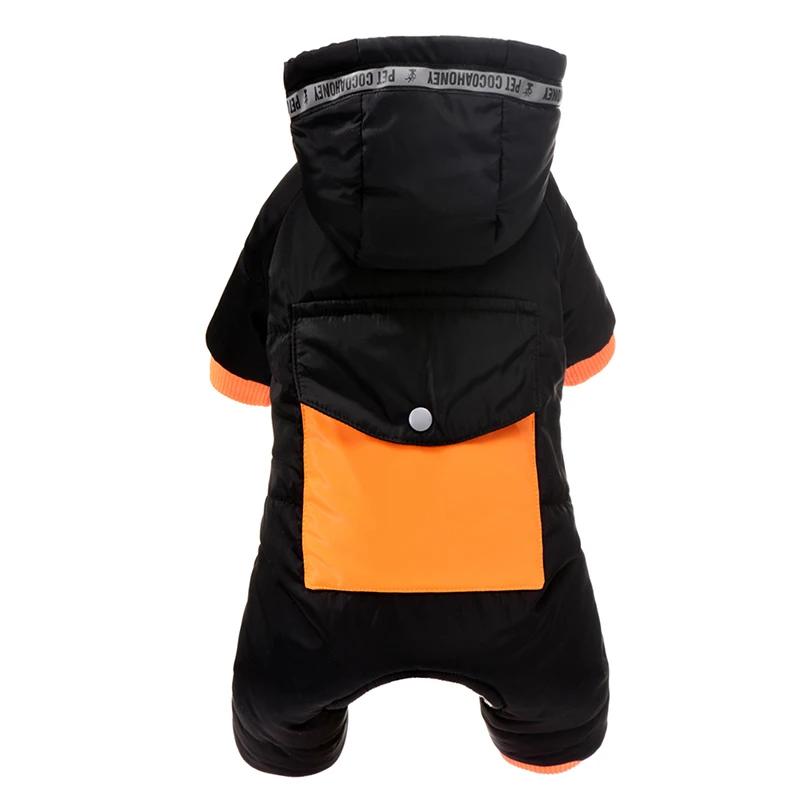 

Dog Pets Clothing Winter Dog Jumpsuit Thick and Warm Dog Coat Jacket Pomeranian Bichon Poodle Schnauzer Puppy Clothes Costumes XS（old） чёрный