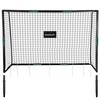 Duża Metalowa Bramka Piłkarska Z Siatką Treningowa Do Gry W Piłkę Nożną 300X200X120 Cm Czarno-Zielona