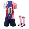 Super Star All Club Ropa Deportiva Estampada #10 Conjuntos de Camisetas para Aficionados al Fútbol para Niños y Adultos