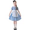 Cosplay Children's Drama Stage Performance Costumes Halloween Costumes European Pastoral Farm Costumes Checkered Girl Dress
