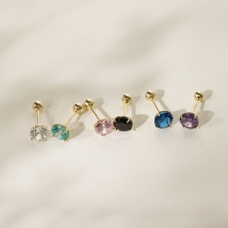 JEWNEL 14K Color Cubic Pence Piercing (6 colors/5 sizes)