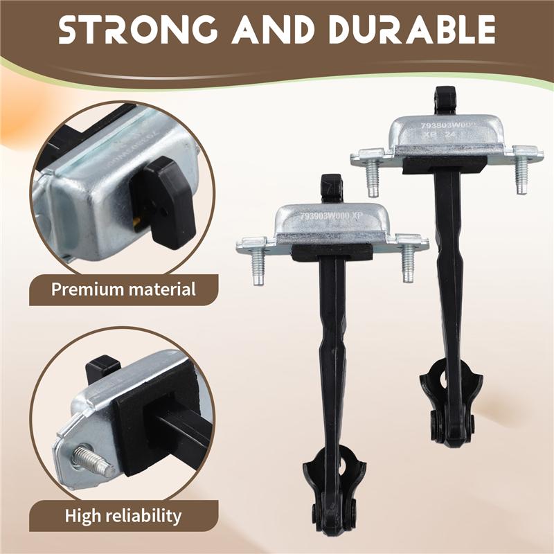 A58X-Front Left & Right Door Check Arm Stop Hinge Strap 79380-3W000 Fit For Kia Sportage MK3 2011-2015 2016 79390-3W000