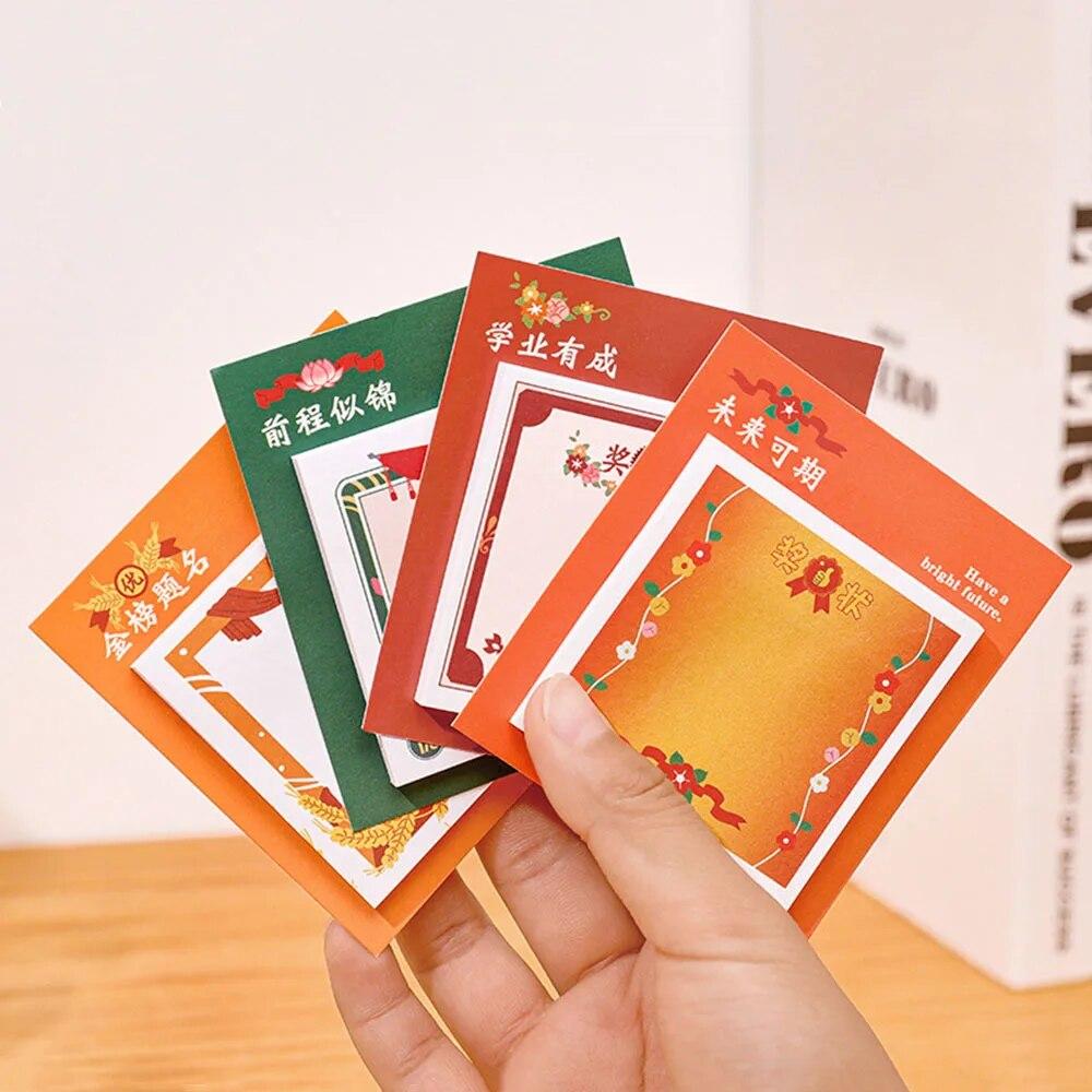 1 Piece Certificate Of Commendation Adhesive Sticky Notes Notepad Memo Pad Office School Supplies Stationery Sticker