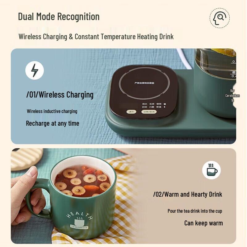 Bear 0.8L Glass Health Kettle & Tea Maker Set CN plug (adapter included)