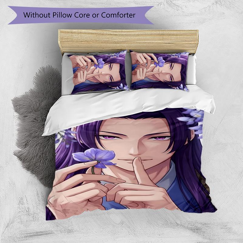3pcs The Apothecary Diaries Design Cover Set - HD Printed Bedding with 1 Cover and 2 Pillowcases - Perfect for Home and Dorm Decor