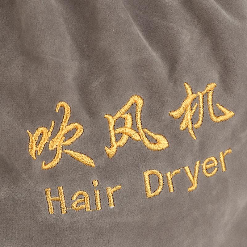 Hair Dryer Cloth Bag Hair Diffuser Hair Dryer Bag Drawstring Closure Cover Cloth/Flocking Storage Belt Mouth Drawstring Dust Bag