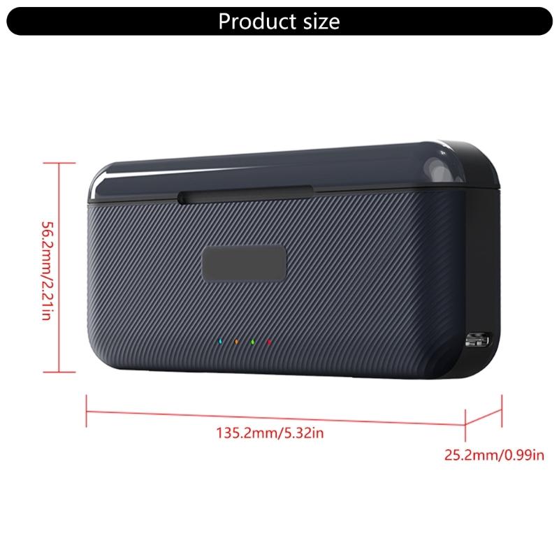 3 Channel Battery Charging Station for 13 Black Camera Power Management Quick Charge Storage Box with Card Slot