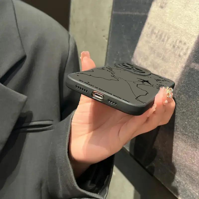 Coque de téléphone Desian inspirée du voyage en avion pour iPhone 15 14 11 12 13 16 Pro Max Mini 7 8 Plus X XR XS Max 16E SE