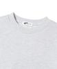 PAGESIISII Vintage Blank Print Sweatshirt White Melange