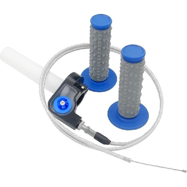 22Mm 7/8" Throttle Twists Grip With Throttle Cable Upgraded Universal For Off-Road Motorcycle 250 Dirt Pit Motor Mini Bike YCF CRF70 TTR SSR KLX110