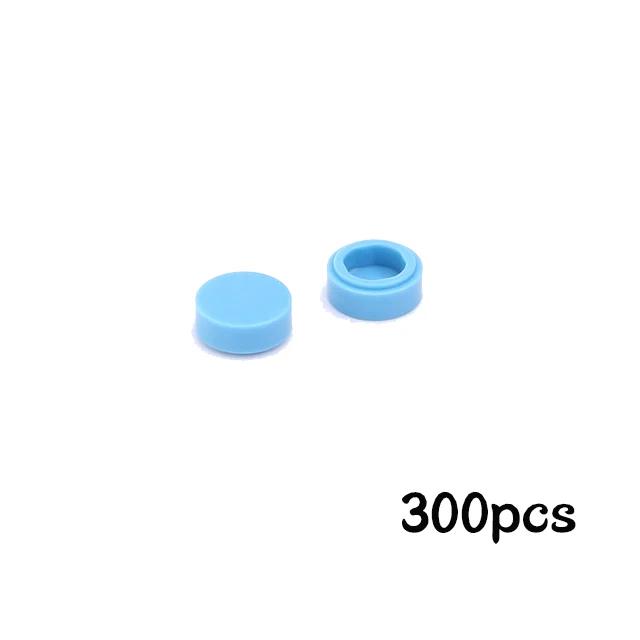 300Pcs Assemble Building Blocks Flat Tile 1x1 Round Brick 1*1 DIY Educational Tech Part fit for 98138 35380 35381 Children Toys