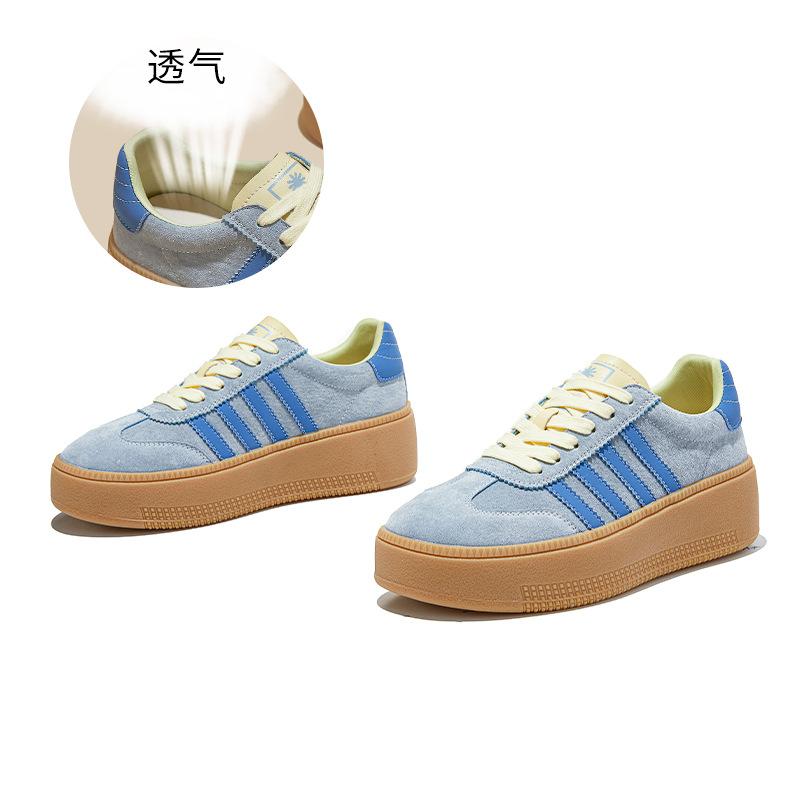 Leder Deutsche Trainingsschuhe Damen Frühling Neu Plateau Sport Forrest Gump Schuhe Trendig Cool Damen Schuhe Lässig Vielseitig Schuhe Kinder